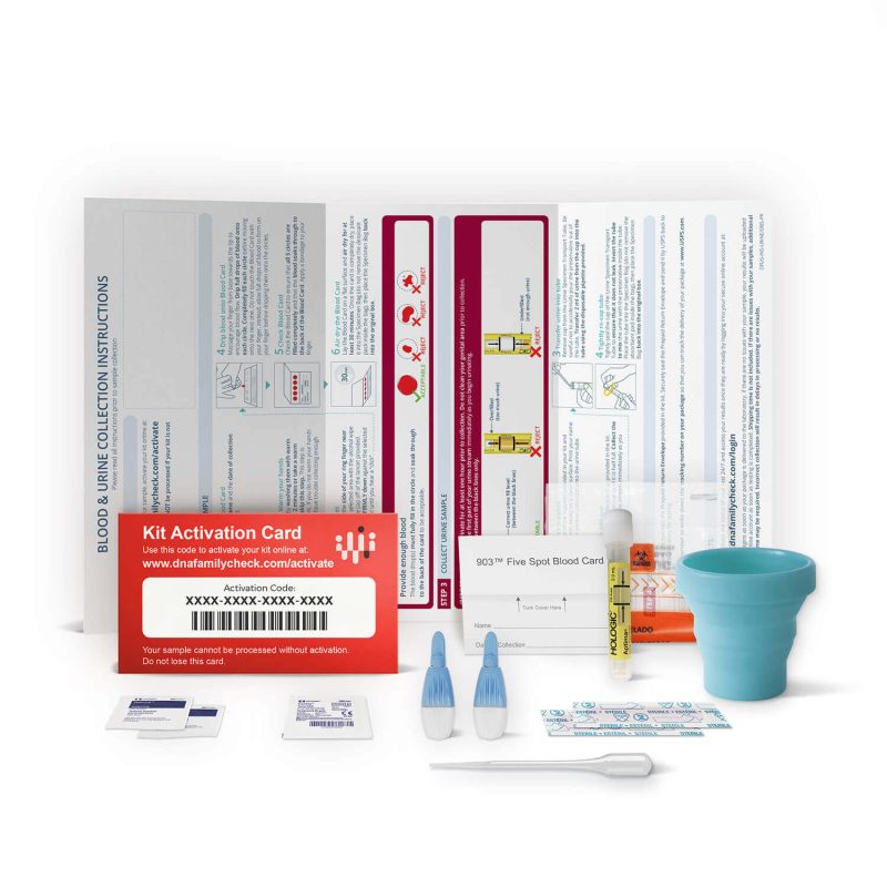 dnafamilycheck blood urine tests kits wb